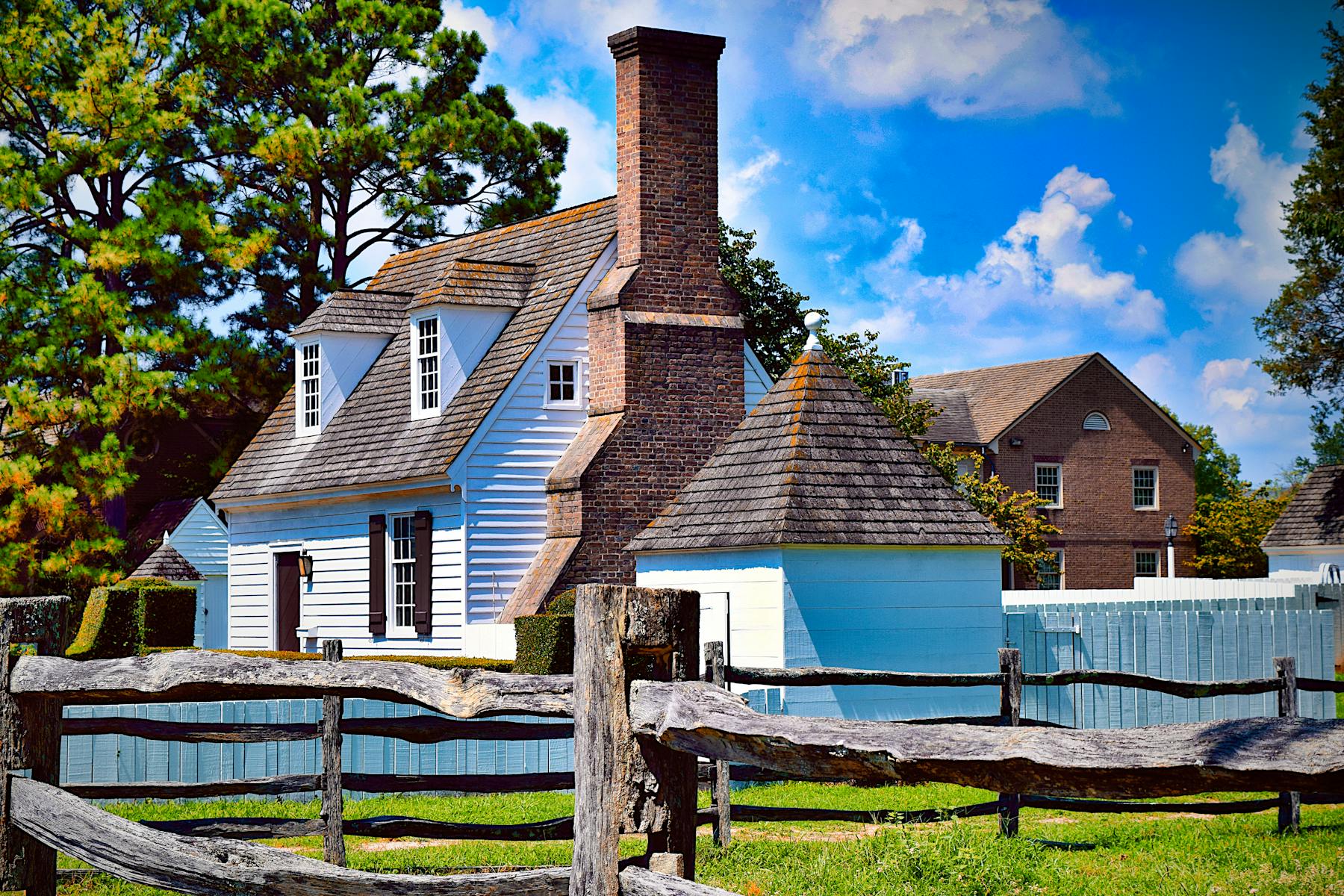 Brown and White 2-storey House Near Trees